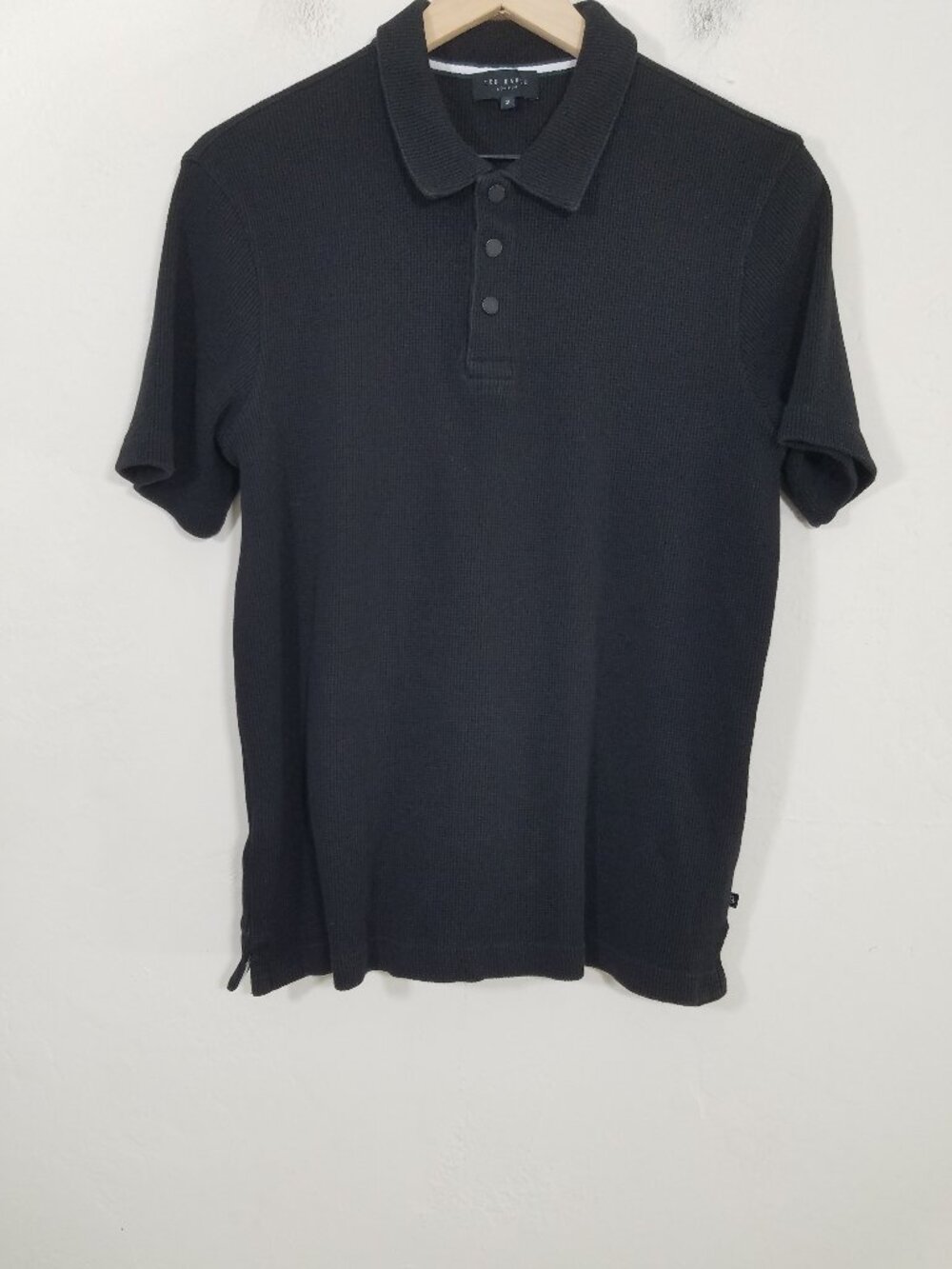 Ted Baker London Pol Shirt Cotton Black Size 3